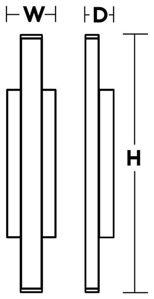 Gale 24" Outdoor LED Sconce, Gray