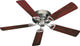 Medallion Traditional Ceiling Fan, Satin Nickel