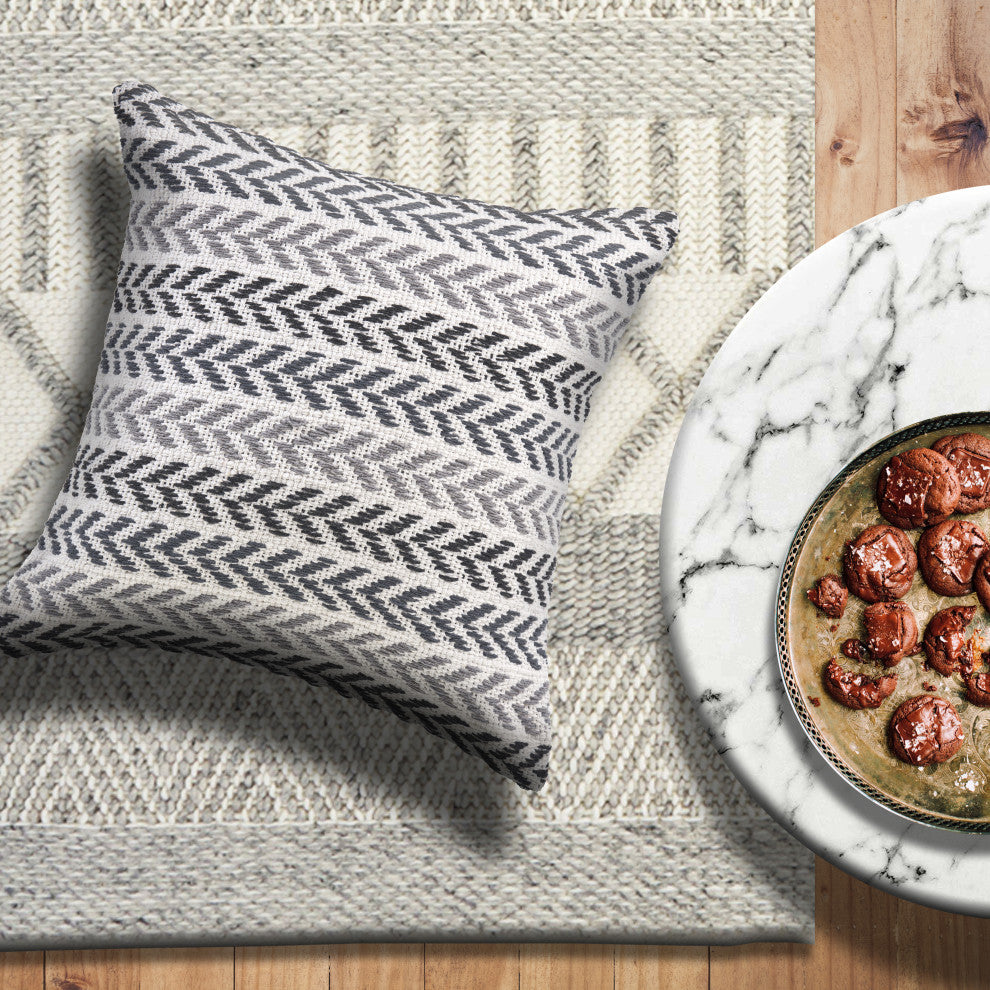 Hint of Grayscale Throw Pillow