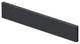 19" Vanity Top Right-Hand Side Splash, Black Luxe