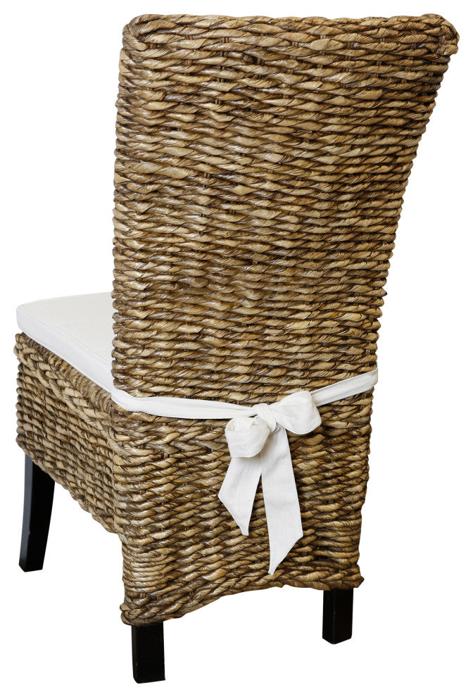 Reagan Dining Chair Espresso Wood Cream Pad