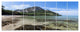 Koh Mook Coast Line, Modern Seashore Canvas Wall Art, 83"x32", 7 Panels
