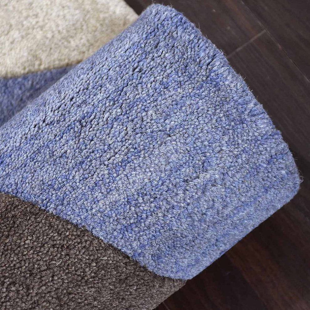 HAND TUFTED WOOL ECO-FRIENDLY AREA RUGS - Rectangle,Multicolor,Geometric