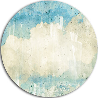 Sky On Wall Texture, Abstract Round Wall Art, 23"