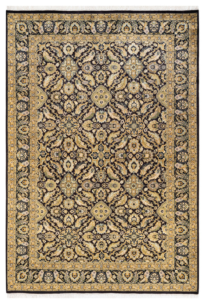 Mogul, One-of-a-Kind Hand-Knotted Area Rug  - Brown, 6' 1" x 9' 0"
