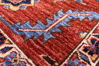 11' Square Persian Fine Serapi Handmade Wool Rug - Q12891