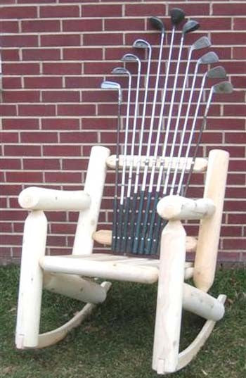 Golf Club Log Rocker