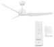 Terminator Indoor/Outdoor 3-Blade Germicidal Smart Ceiling Fan 54" Matte White