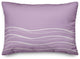 Purple Wavy Lines 20x14 Spun Poly Pillow