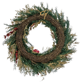 20" Dried Preserved Sea Lavender Mix Wreath
