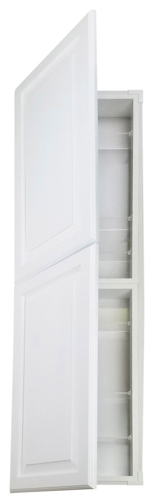 Chadwick Recessed White Enamel Medicine Cabinet 59h x 15.5w x 3.5d