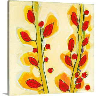 Leaf Study No 3 Wrapped Canvas Art Print, 20"x20"x1.5"