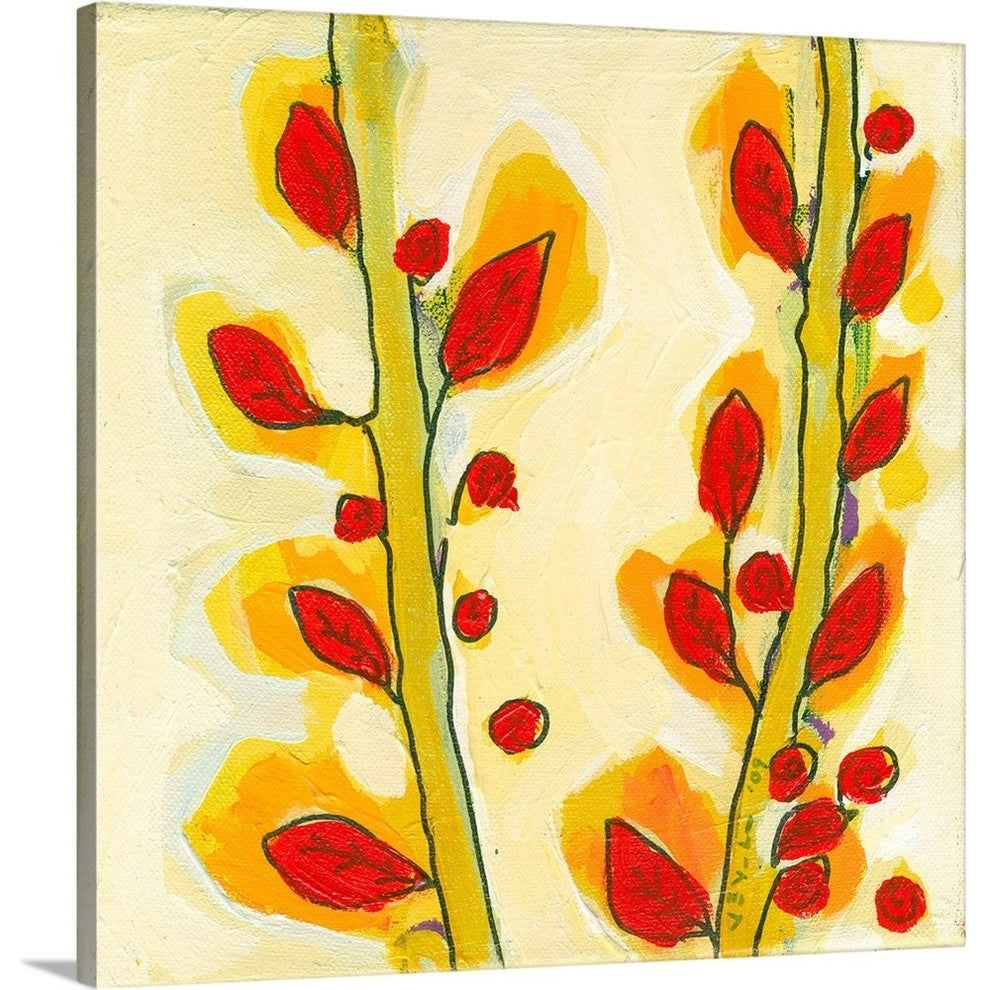 Leaf Study No 3 Wrapped Canvas Art Print, 20"x20"x1.5"