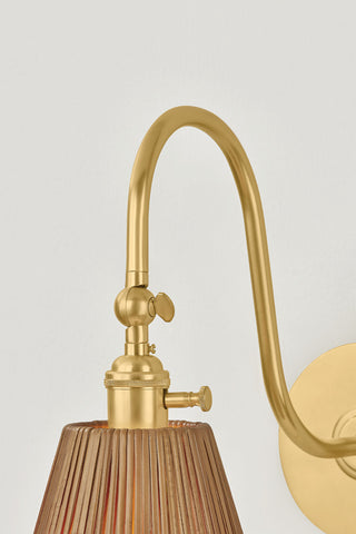 Hudson Valley Lighting Ruthin Wall Sconce, Aged Brass