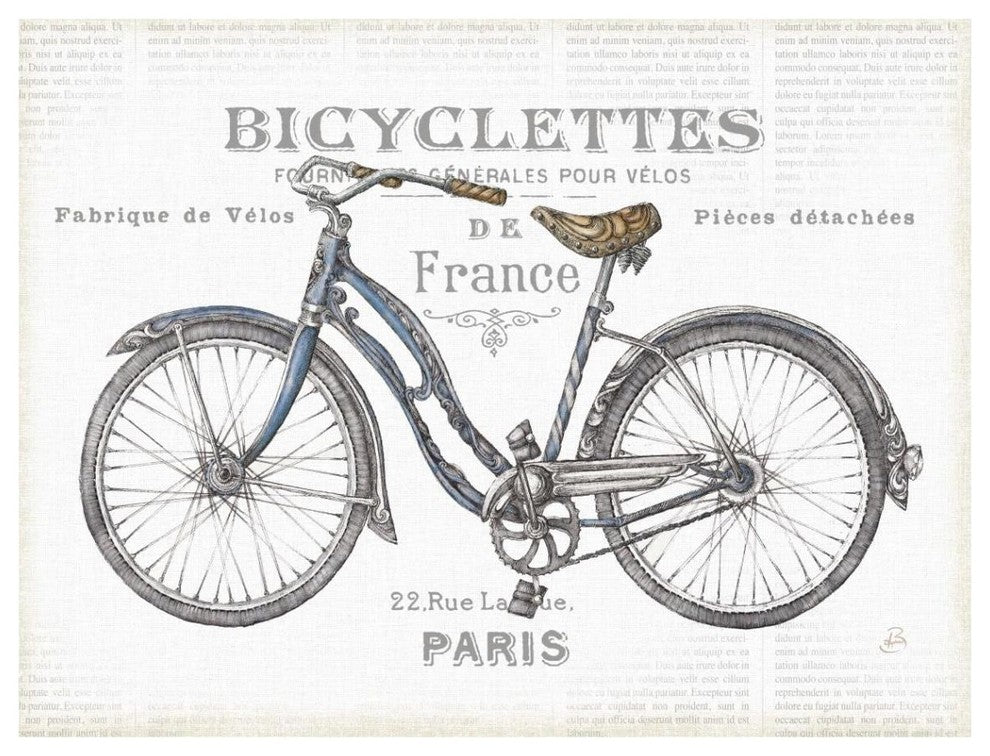 "Bicycles II v2" Digital Paper Print by Daphne Brissonnet, 42"x32"
