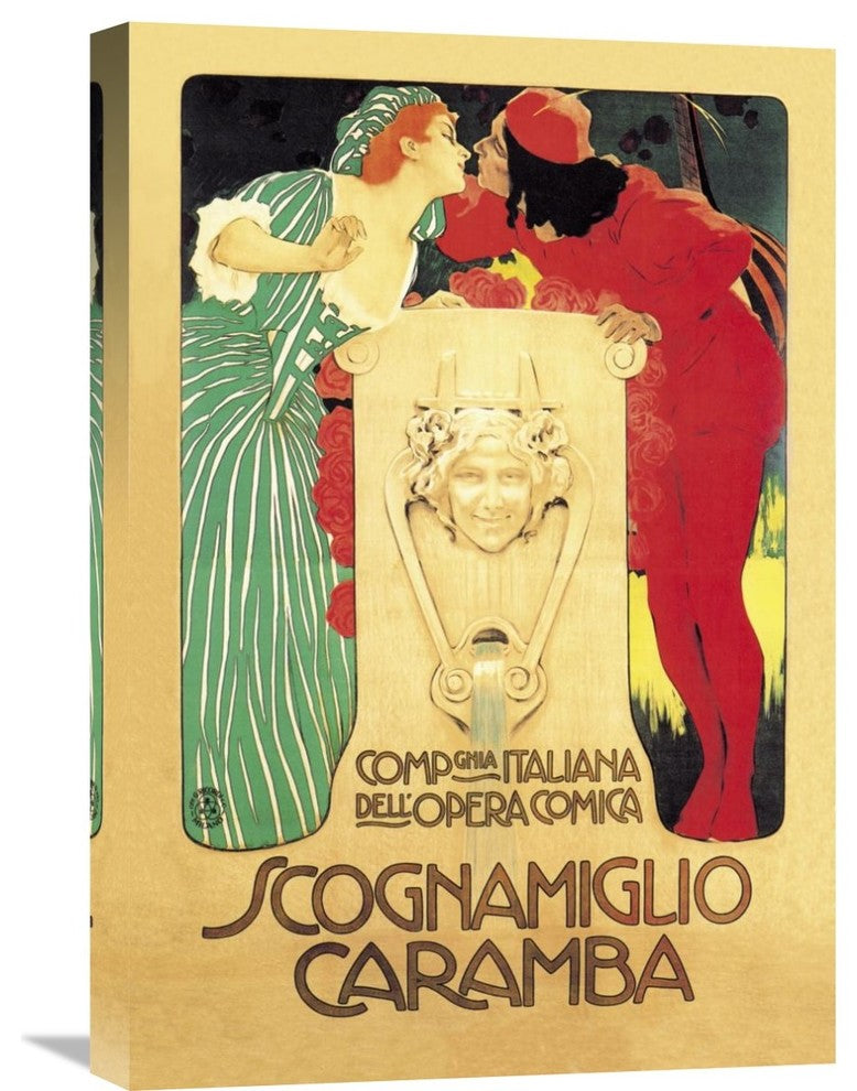 "Scognamiglio Caramba" Stretched Canvas Giclee, 16"x24"