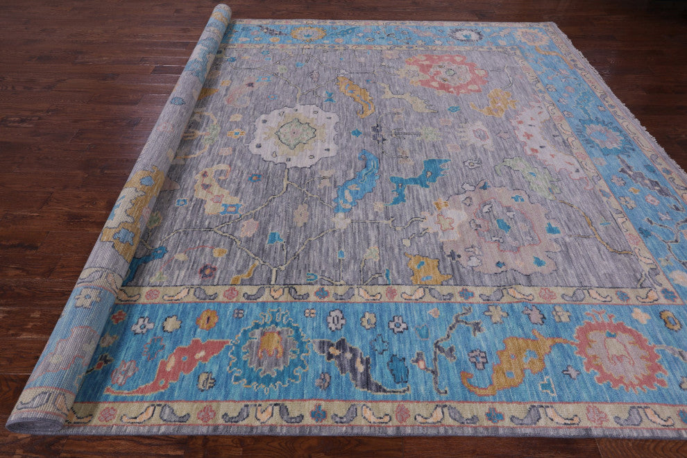 10' 5" X 13' 10" Turkish Oushak Handmade Wool Rug - Q14935