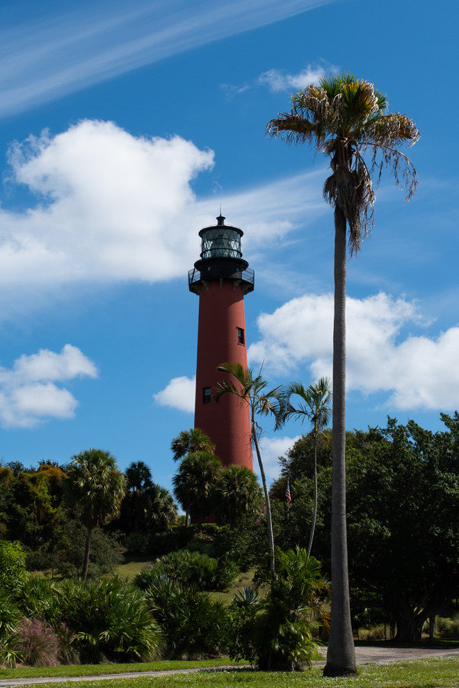 Jupiter Lighthouse Color Unframed Coastal Landscape Photo Wall Art Print, 11" X 14"