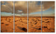 Desert in Western Sahara, Landscape Canvas Art Print, 48"x28", 4 Panels