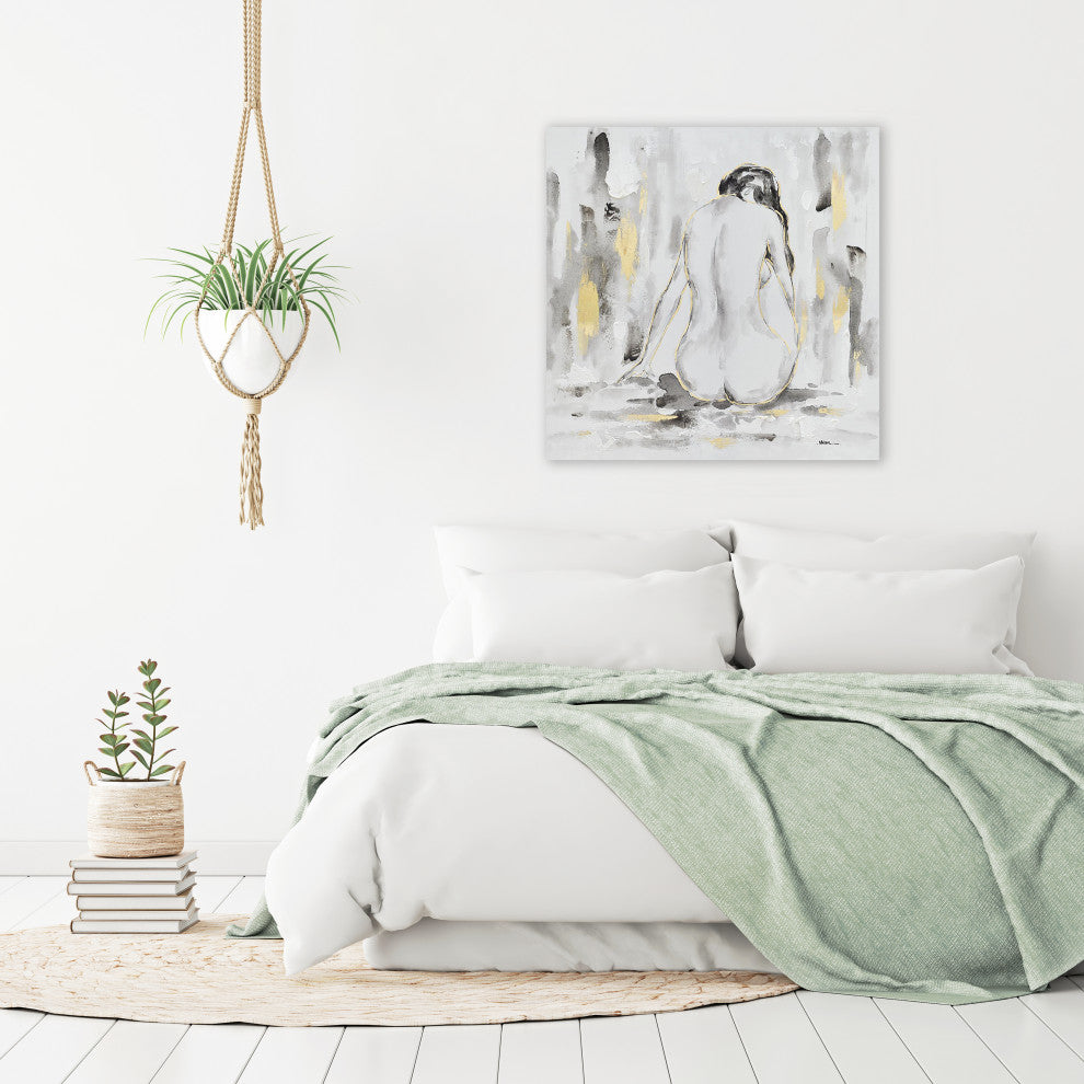 Abstract woman painting - Oil Painting Print on Wrapped Canvas, Wall art Decor,