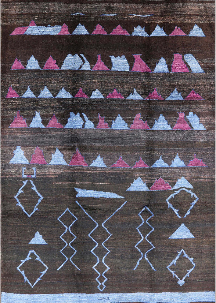 Ahgly Company Indoor Rectangle Mid-Century Modern Area Rugs, 8' x 10'