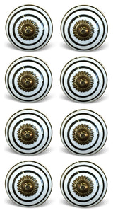 Knob-It 8-Pack. White and Black