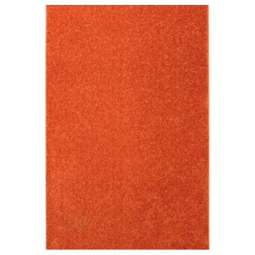 Shaw Carpet Kids Crossing, Tangerine Twist, 6''x9''