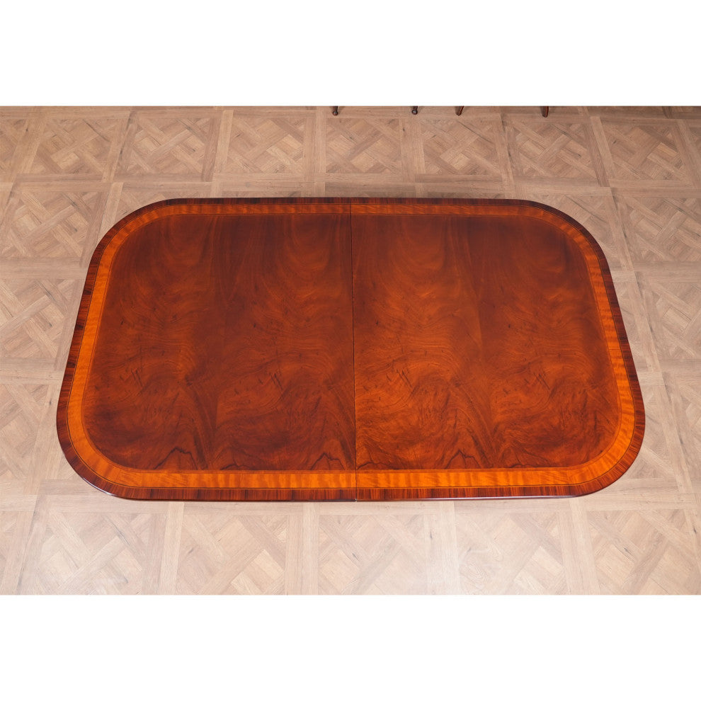 Banded Mahogany Dining Table