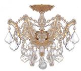 Maria Theresa 3-Light Clear Crystal Semi-Flush II