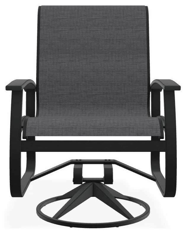 Belle Isle Sling Outdoor Swivel Rocker, Collect Charcoal/Graphite