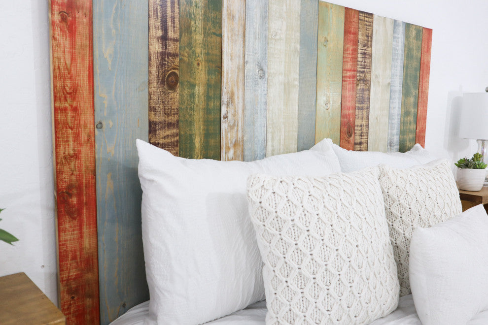Handcrafted Headboard, Hanger Style, Retro Mix, King