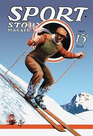 Sports Story Magazine, 1931 - Gallery Wrapped Canvas Art 28" x 42"