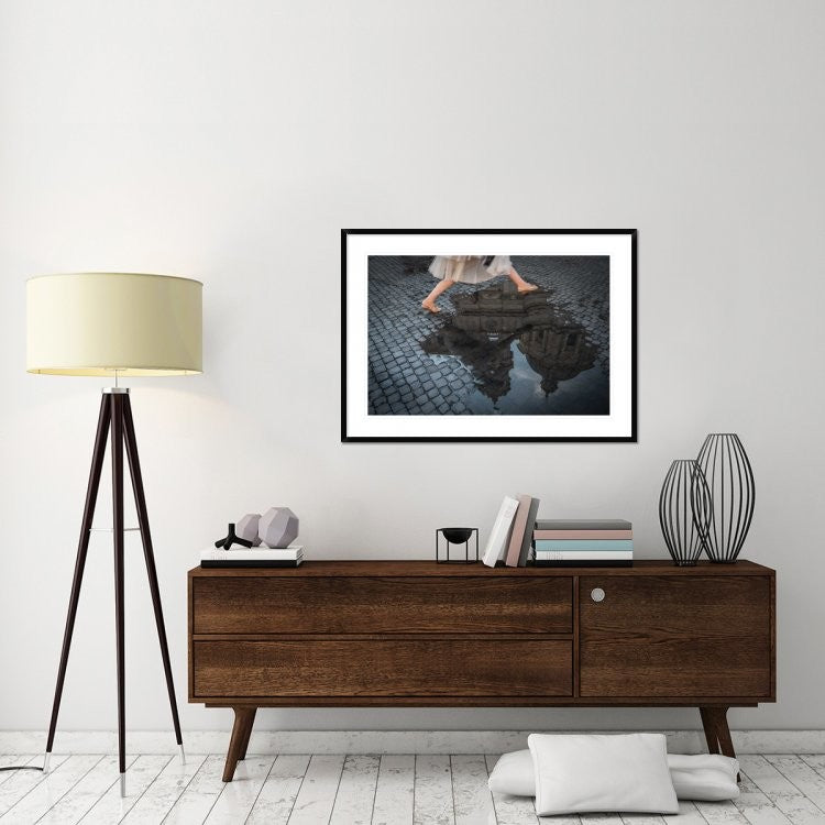 "Jump" Framed Digital Print by Antonio Convista, 44x32"
