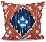 Original, Geometric Outdoor Pillow, Coral, 20"x20"