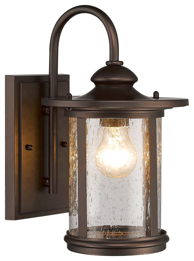 Cole Transitional 1-Light Rubbed Bronze Outdoor Wall Sconce