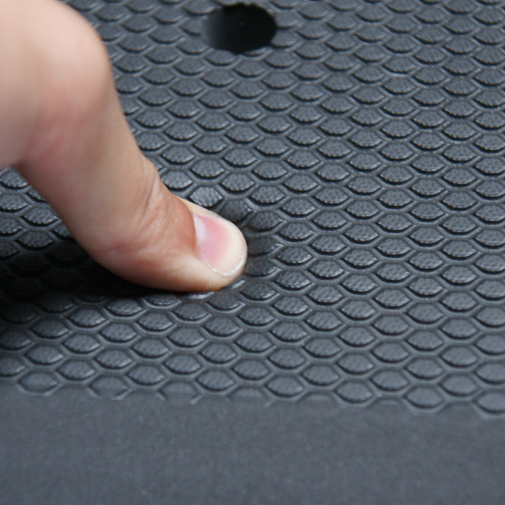 Rubber-Cal Soft Cloud Drainage Anti-Fatigue Mat 3/4" Thick, 3'x5' Black