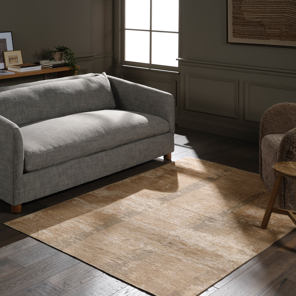 Label J Daere EDA08 Abstract Natural Area Rug, 5'x8'