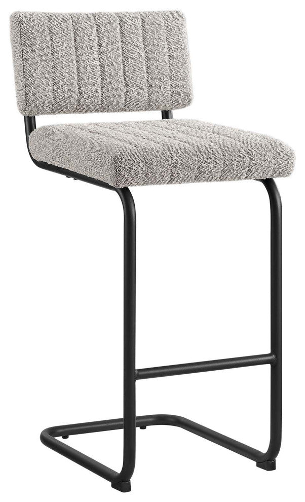 Parity Boucle Counter Stools, Set of 2, Black Taupe