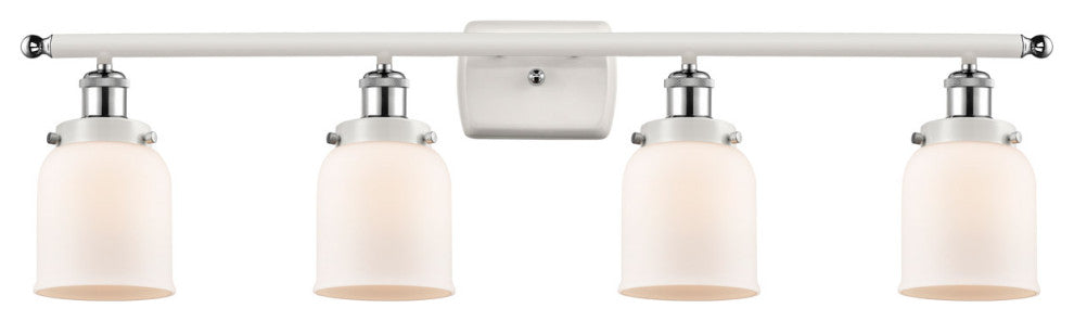 Innovations 916-4W-WPC-G51 4-Light Bath Vanity Light, White, Polished Chrome