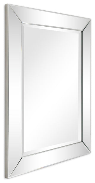 Modern Beveled Rectangle Wall Mirror, 1"-Beveled Center Mirror, 40"x 30"