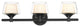 Innovations 311-3W-BK-CLW 3-Light Bath Vanity Light, Black