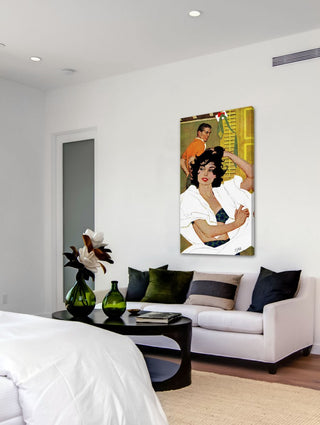 "The Husband Hunter" Painting Print on Wrapped Canvas