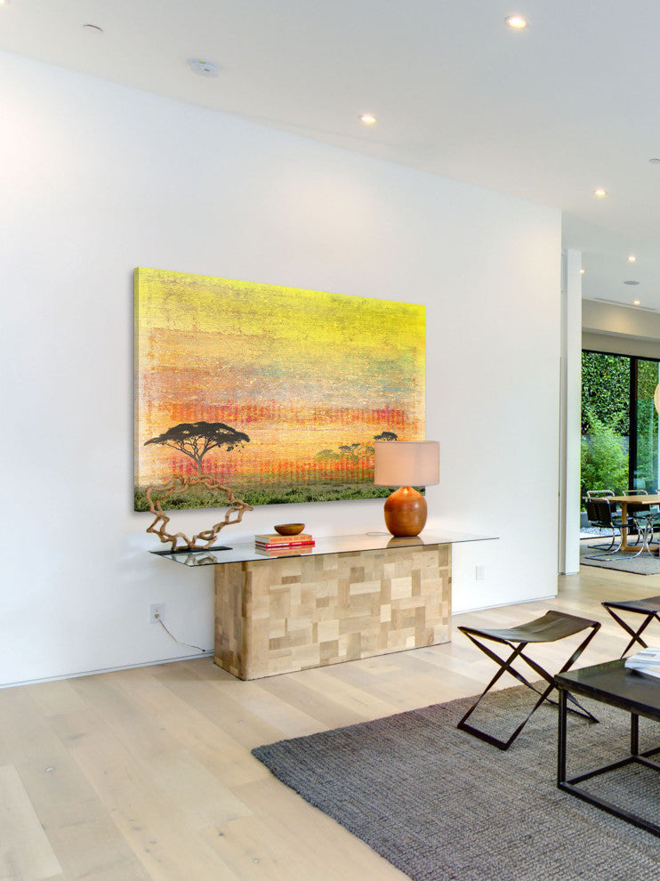"Orange Plains" Print on Canvas, 36"x24"