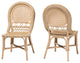 Luvena Rattan Dining Chairs, Set of 2