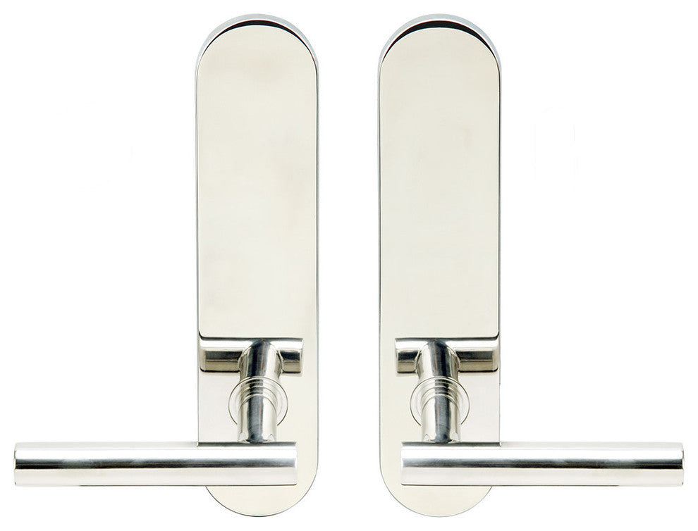 Copenhagen Lever, Tubular Passage, Polished Stainless Steel, 2-3/8" Backset