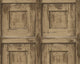 Loft Nature Textured Wallpaper, Wooden Door Boxes, Beige Light Brown, One Roll