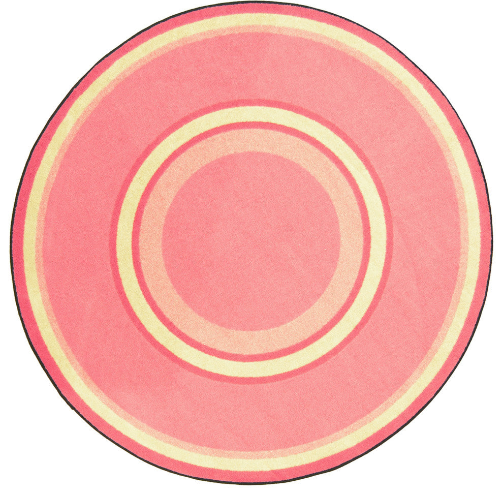 Kid Essentials Rug, Ripples, Pretty Pink, 5'4"