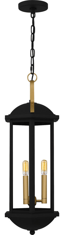 Quoizel CFD1510 Crestfield 3 Light 10"W Mini Pendant - Matte Black