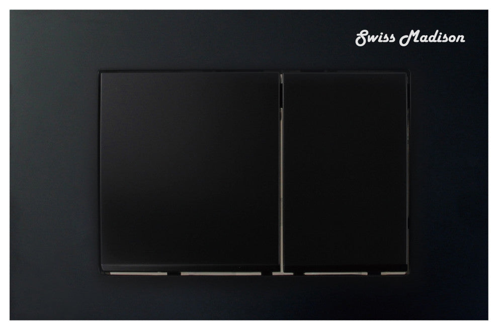 Dual Actuator Plate, Black, Dual Flush