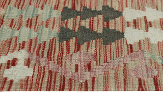 Sun Faded Flatweave Ronna Red/Ivory Runner, 2'9x9'7